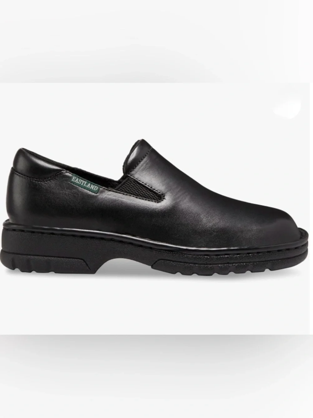 Eastland Black Slip-On Leather Loafers Size 7